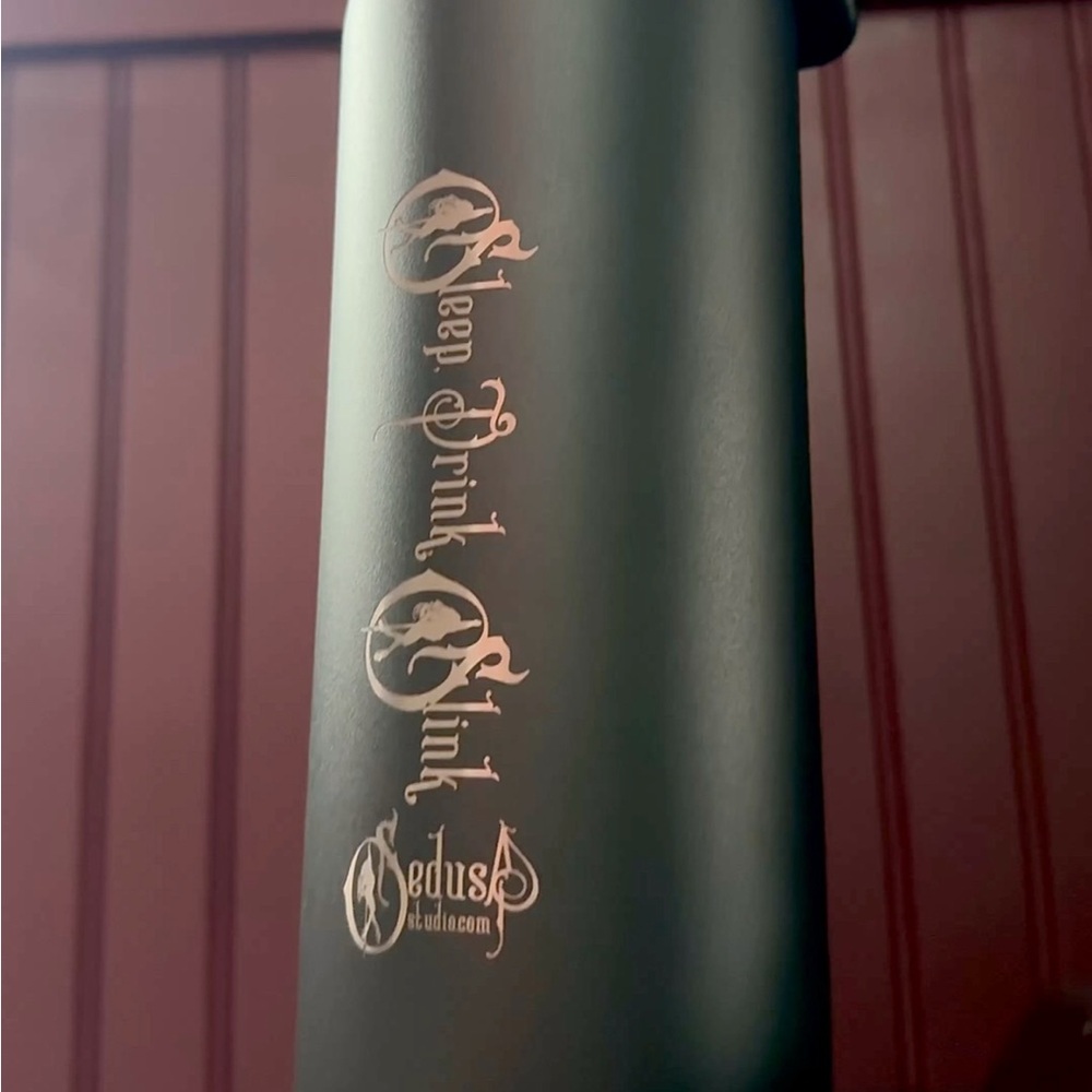 Custom Phone Mount Ringo Sedusa Black Stainless Steel Water Bottle